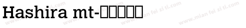 Hashira mt字体转换